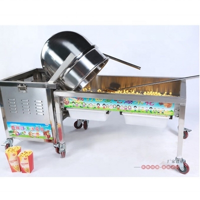 Manual or Electromoty Stirring Commercial Automatic Gas Popcorn Machine with CE and ISO