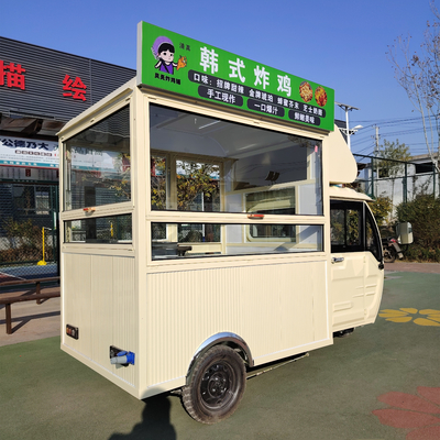 Multifunctional 3.0kw Electric Tricycle for Mobile Fast Food Beverage and Snack Sales