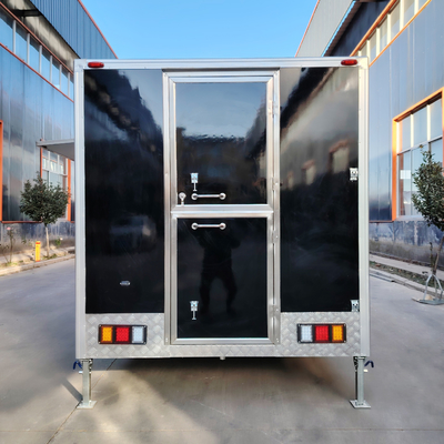 500*180*250cm Multifunctional Mobile Square Style Tow Trailer for Snacks and Ice Cream