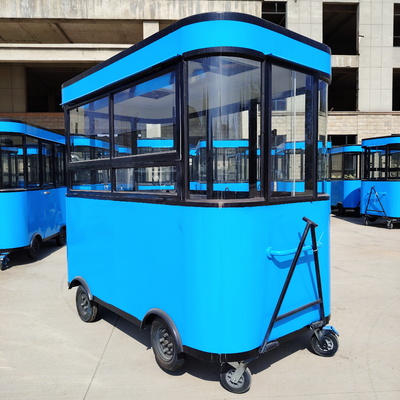 Outlet Mobile Fast Food Cart for Snacks Beverages Ice Cream Coffee Milk Tea and Fruit Juice