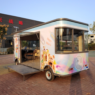 Construction Works Multi-functional Electric Mobile Boutique Cart for Food and Snack
