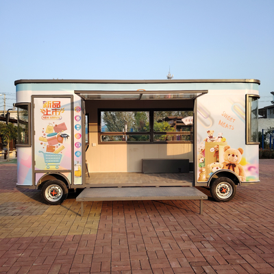 Galvanized Steel Multi-functional Electric Mobile Food Snack Trailer for and Retail