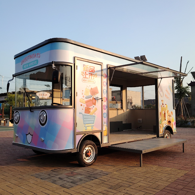 Galvanized Steel Multi-functional Electric Mobile Food Snack Trailer for and Retail