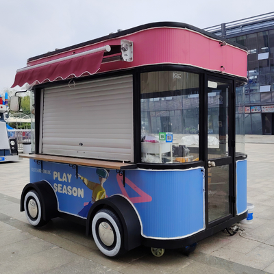 3.0kw Electric Mobile Fast Food Snack Beverage Ice Cream Catering Trailer Truck Kiosk Cart