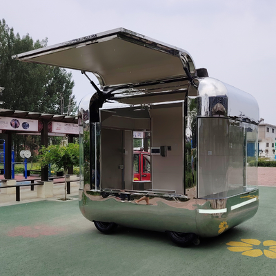 Retail Multi-functional Electric Mobile Garment Shop Food Snack Trailer Boutique Cart