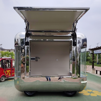 Retail Multi-functional Electric Mobile Garment Shop Food Snack Trailer Boutique Cart