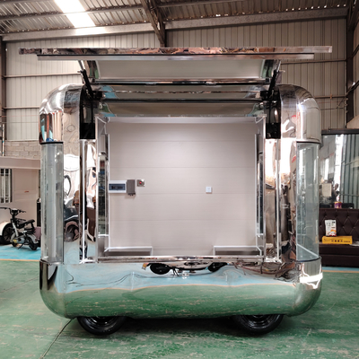 Retail Multi-functional Electric Mobile Garment Shop Food Snack Trailer Boutique Cart