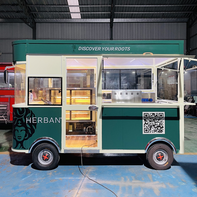 Combo Fried Chicken and Cola Beverage for Electric Mobile Snack Truck in Cooking Oil