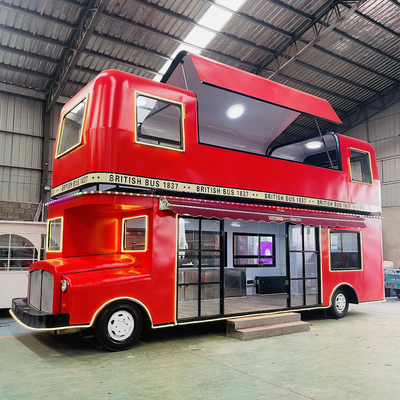 Multipurpose Leisure Fast Food Equipment 9*2.14*4.8m Double Deck Luxury Truck Trailer