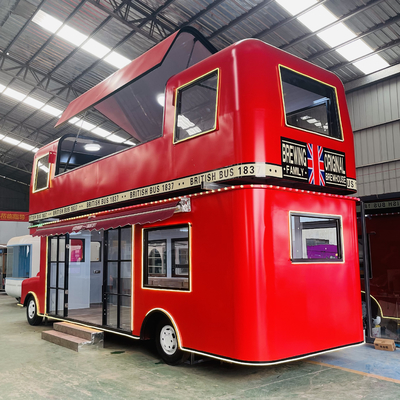 Multipurpose Leisure Fast Food Equipment 9*2.14*4.8m Double Deck Luxury Truck Trailer