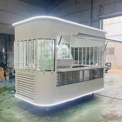 2023 Mobile Coffee Milk Tea Soybean Milk Fresh Juice Vegetable Fruit Salad Car Trolley