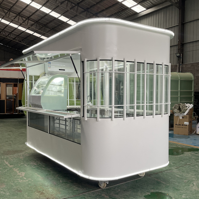 2023 Mobile Coffee Milk Tea Soybean Milk Fresh Juice Vegetable Fruit Salad Car Trolley