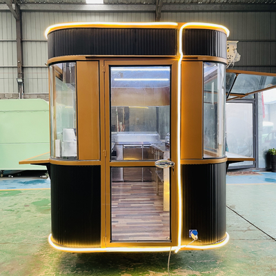 Galvanized Steel Multipurpose Mobile Square Style Fast Food Snack Tow Trailer 1000kg Capacity