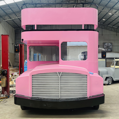 Double Deck Luxury Truck Trailer for Fast Food Snacks Beverages Ice Cream and Cakes