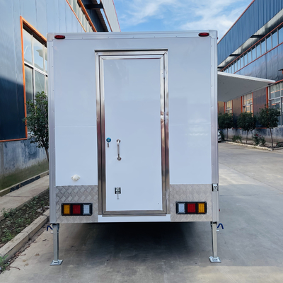 Multipurpose Mobile Square Style Fast Food Snack Alcohol Beverage Drinks Ice Cream Tow Trailer