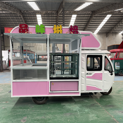 2023 Multipurpose Mobile Electric Fast Food Snack Tricycle Pedicab with Video Support