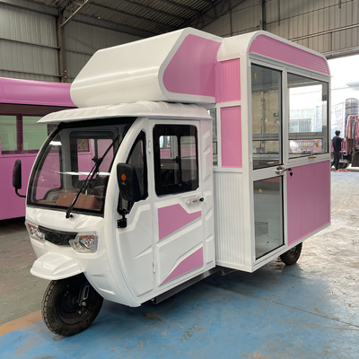 2023 Multipurpose Mobile Electric Fast Food Snack Tricycle Pedicab with Video Support