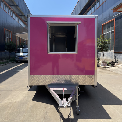 Multifunctional Mobile Square Style Fast Food Snack Trailer for Meat Processing Plants