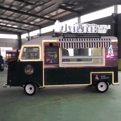 Snack Food 2023 Multipurpose Electric Mobile Van Fast Food Catering Drinks Coffee Truck Trailer Cart