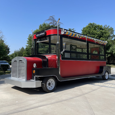 Electric Mobile Food Truck for Cold Drinks Fruit Juice Beer Milk Tea Coffee and Snacks