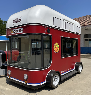 Fruit Salad Beverage Coffee Milk Tea Beer Ice Cream Mobile Beer Tow Bus Truck Trailer Cart