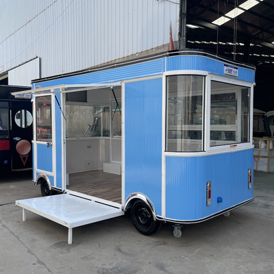 Electric Mobile Commodity Daily Necessities Retail Shop Food Snack Truck Trailer Cart