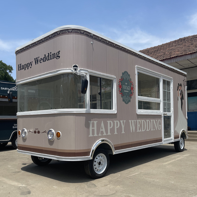 Electric Mobile Wedding Photo Commodity and Retail Shop Food Snack Trailer Boutique Cart