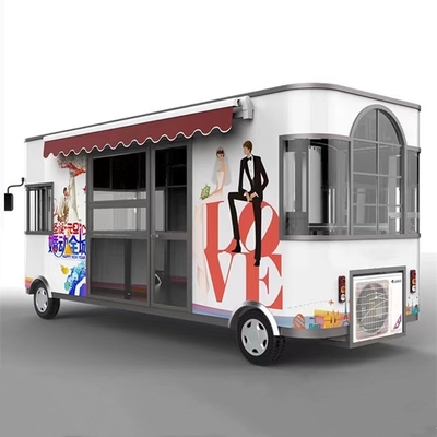 Electric Mobile Wedding Photo Commodity and Retail Shop Food Snack Trailer Boutique Cart