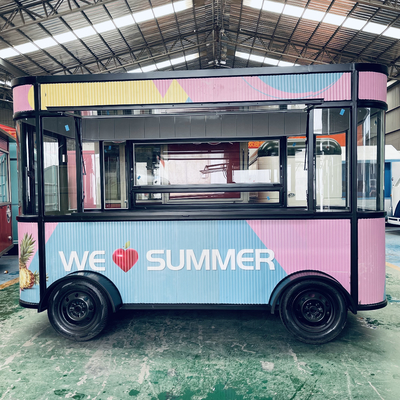 Flour-based Catering Trailer for Multipurpose Snack Beverage and Ice Cream Sales