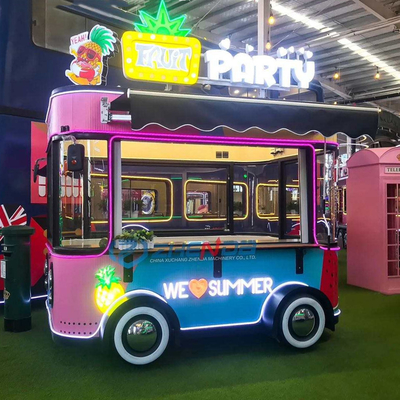 4 Road Wheels Electric Mobile Snack and Beverage Catering Van