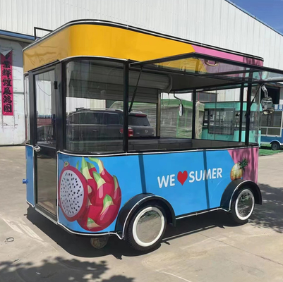 4 Road Wheels Electric Mobile Snack and Beverage Catering Van