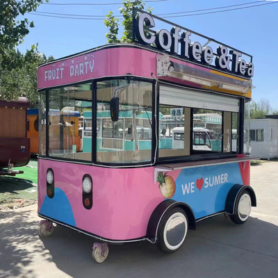4 Road Wheels Electric Mobile Snack and Beverage Catering Van