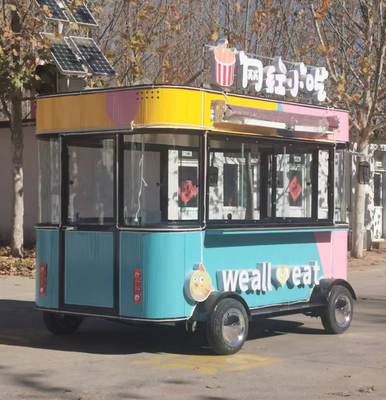 4 Road Wheels Electric Mobile Snack and Beverage Catering Van