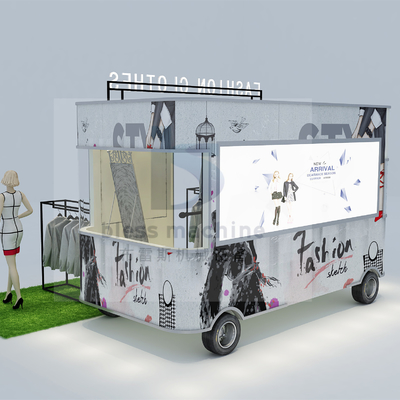 Electric Mobile Fashion T-shirt Jeans Jacket Pants Truck Trailer Cart Boutique 3.0kw