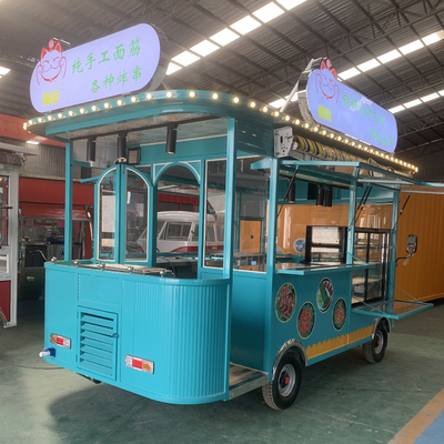 Beverage Drink Coffee Milk Tea Electric Mobile Snack Cart with Vacuum Tire