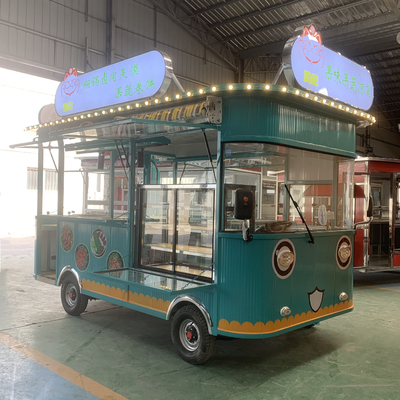 Beverage Drink Coffee Milk Tea Electric Mobile Snack Cart with Vacuum Tire
