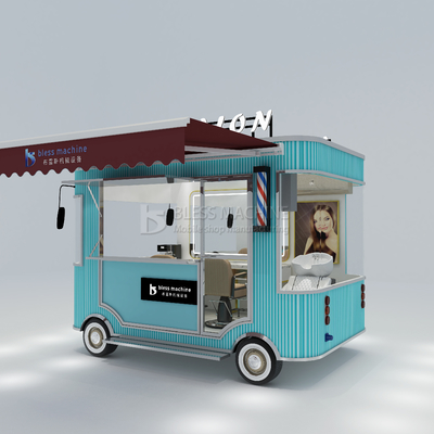 Electric Mobile Hair Cut Salon Barber Shop Style Design Van Truck Trailer Cart for 2023