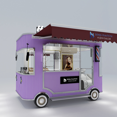 Electric Mobile Hair Cut Salon Barber Shop Style Design Van Truck Trailer Cart for Farms