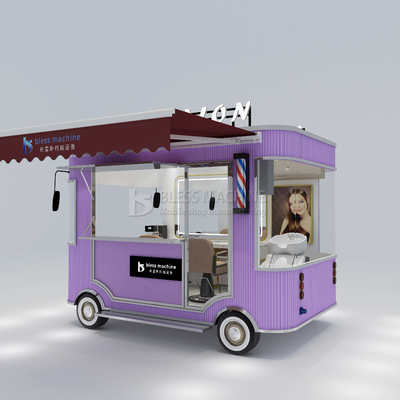Electric Mobile Hair Cut Salon Barber Shop Style Design Van Truck Trailer Cart for Farms