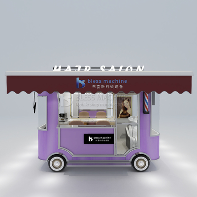 Electric Mobile Hair Cut Salon Barber Shop Style Design Van Truck Trailer Cart for Farms