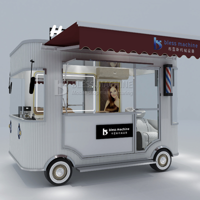 Electric Mobile Hair Cut Salon Barber Shop Style Design Van Truck Trailer Cart 2023 Outlet