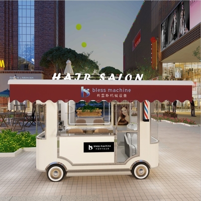 Electric Mobile Hair Cut Salon Barber Shop Style Design Van Truck Trailer Cart 2023 Outlet
