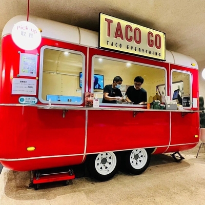 Hotdog Cart Ice Cream Beer Bar and Soft Drinks Mobile  Food Truck 600KG to 1400KG