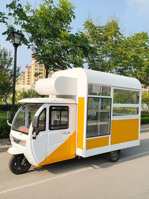 Beverage Coffee Van for Flour Mill Application Design Electric Tricycle Ape Food Truck