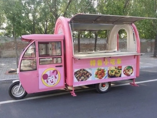 Beverage Coffee Van for Flour Mill Application Design Electric Tricycle Ape Food Truck