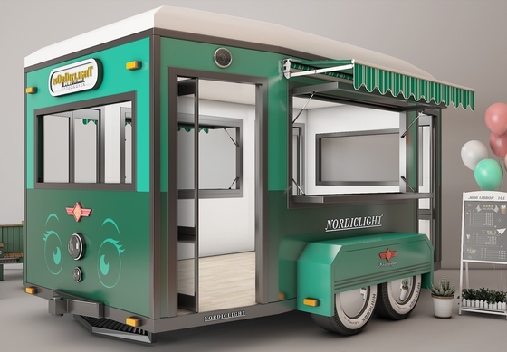 Customized Style Mobile Fast Food Truck with Wheat Raw Material and Hot Coffee