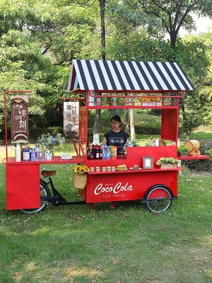 Multi-function Coffee Carts Food Trailer Mobile Food Cart Ice Cream Mini Food Truck