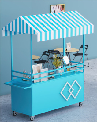 Multi-function Coffee Carts Food Trailer Mobile Food Cart Ice Cream Mini Food Truck