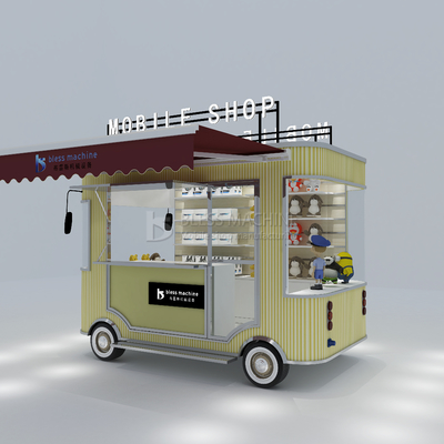4 Road Wheels Mobile Phone Accessories Repair Shop Truck Trailer Cart Boutique 2023 Outlet