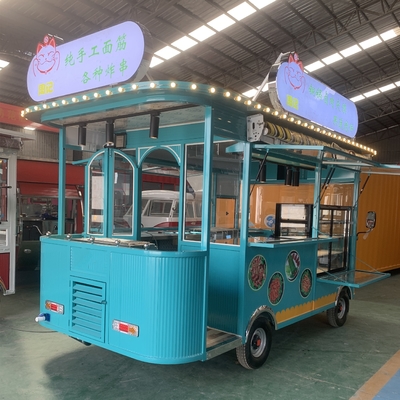 4 Wheels Mobile Food Trucks for Hot Dog Carts and Catering Concession Coffee Food Trailer